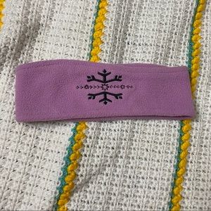 Purple Snowflake Earwarmer